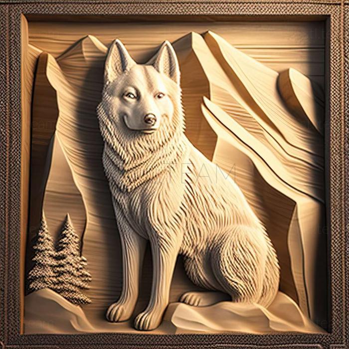 3D model Greenland dog (STL)